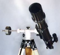 TELE-OPTIC GR-3 with 120mm f/8.3 refractor on TELE-OPTIC Wood Tripod (L)